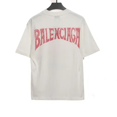  Balenciage Sunset Beach Tower T-Shirts White 02