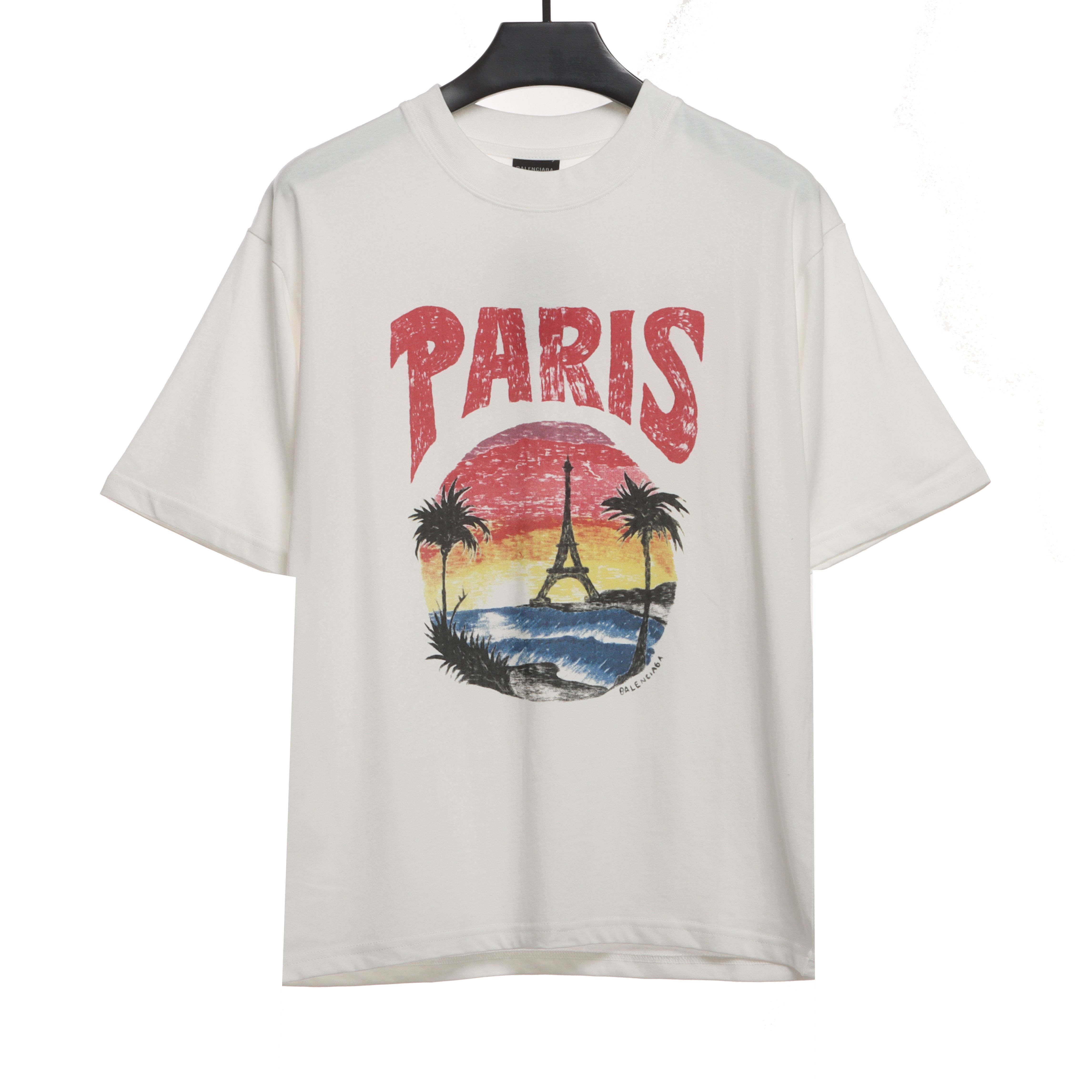 Balenciaga Sunset Beach Tower T-Shirts White