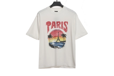 Balenciaga Sunset Beach Tower T-Shirts White 01