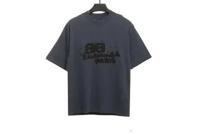 BalenciagaHAND DRAW Double B Graffiti T-Shirts 1 01