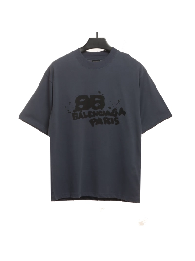 BalenciagaHAND DRAW Double B Graffiti T-Shirts 1 01