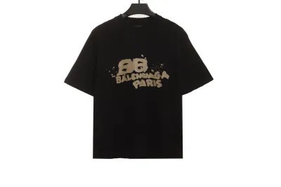 BalenciagaHAND DRAW Double B Graffiti T-Shirts 3 01