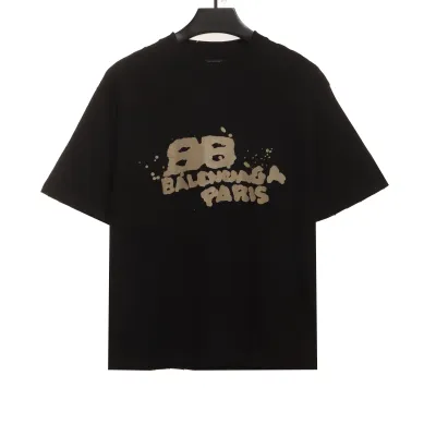 BalenciagaHAND DRAW Double B Graffiti T-Shirts 3 01
