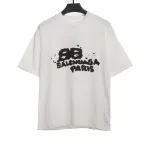  BalenciageHAND DRAW Double B Graffiti T-Shirts 4