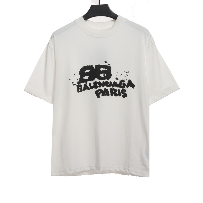  BalenciageHAND DRAW Double B Graffiti T-Shirts 4