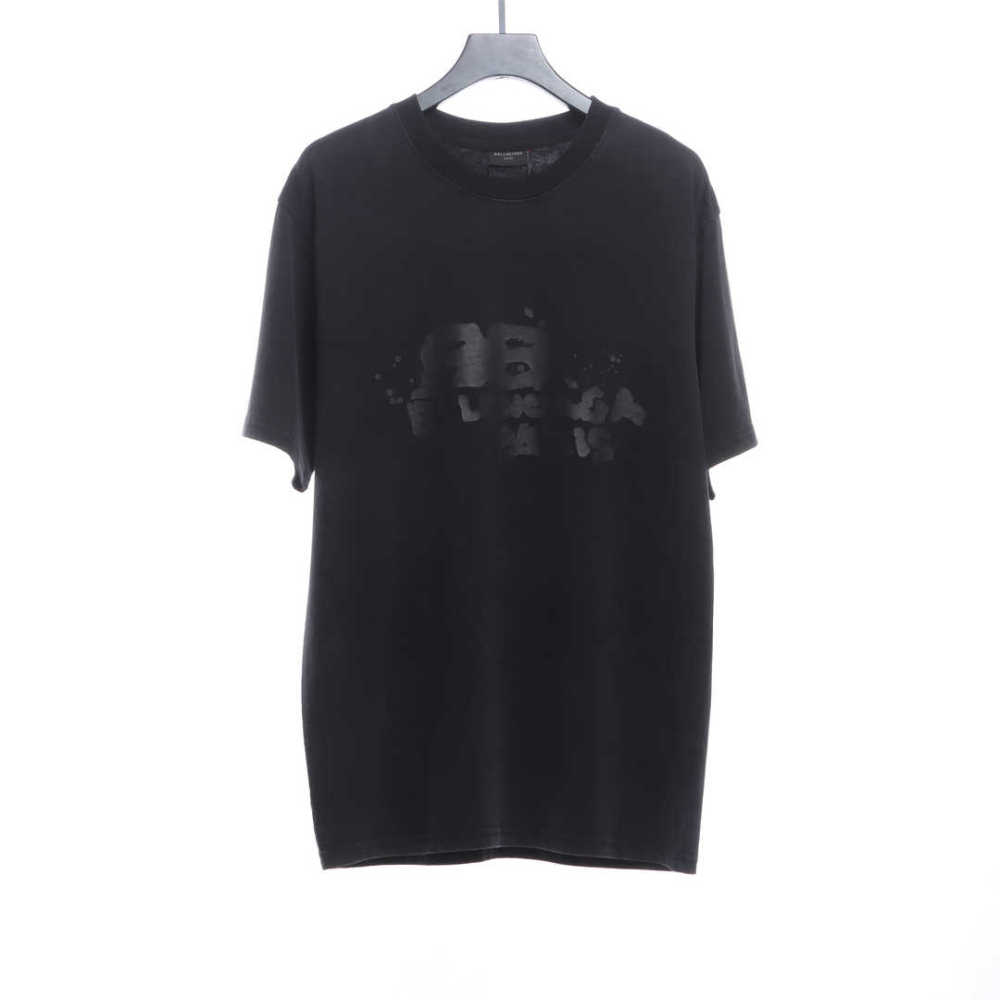 BalenciageHAND washed double B graffiti T-Shirts
