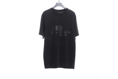 BalenciagaHAND washed double B graffiti T-Shirts 01