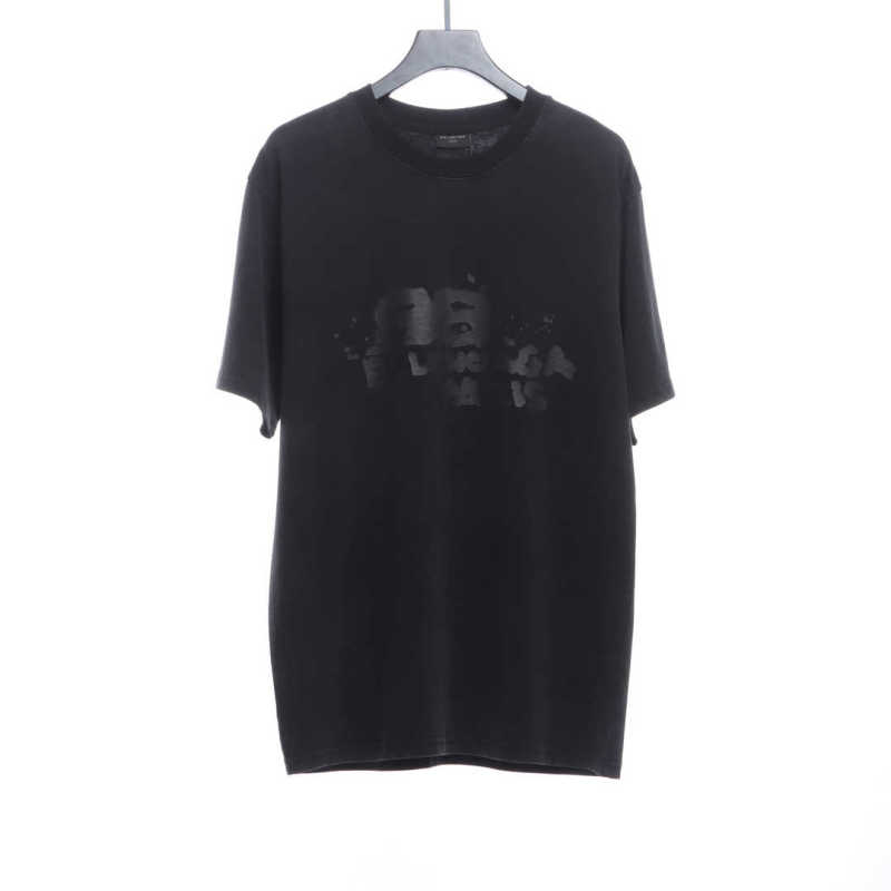  BalenciageHAND washed double B graffiti T-Shirts