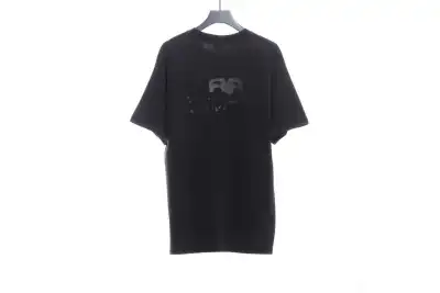 BalenciagaHAND washed double B graffiti T-Shirts 02