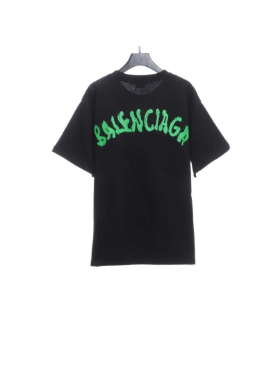 BalenciagaM logo LOGO embroidered T-Shirts 1 02