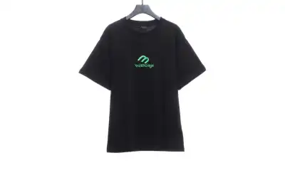 BalenciagaM logo LOGO embroidered T-Shirts 1 01