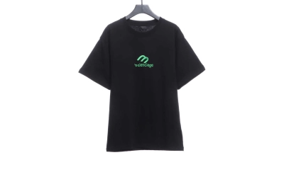 BalenciagaM logo LOGO embroidered T-Shirts 1 01