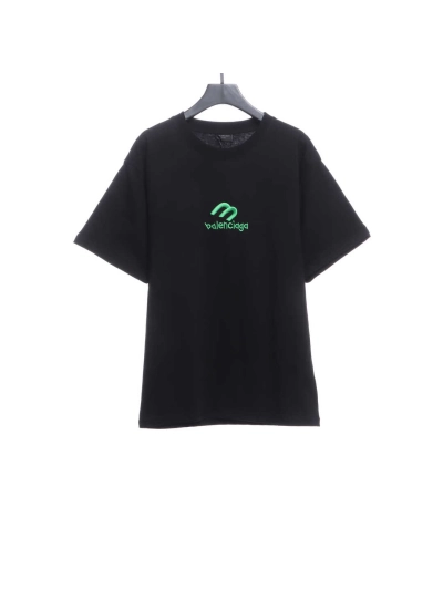 BalenciagaM logo LOGO embroidered T-Shirts 1 01