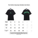 BalenciagaM logo LOGO embroidered T-Shirts 1