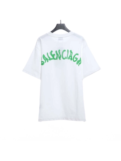 BalenciagaM logo LOGO embroidered T-Shirts 2 02