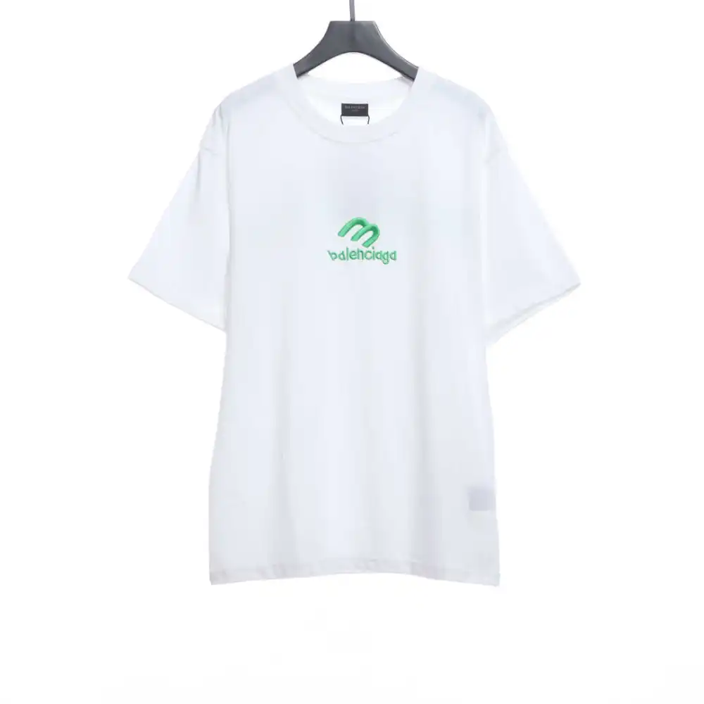 Balenciaga M logo LOGO embroidered T-Shirts 2