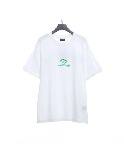 BalenciagaM logo LOGO embroidered T-Shirts 2 01