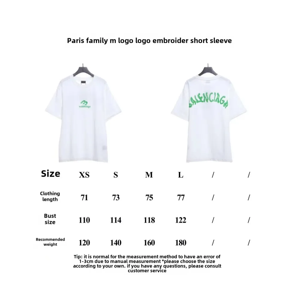 Balenciaga M logo LOGO embroidered T-Shirts 2