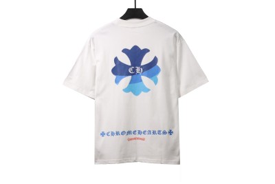 Chrome Hearts blue pocket Sanskrit print T-Shirts white 02