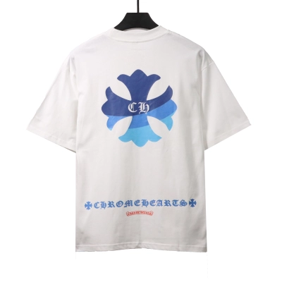 Chrome Hearts blue pocket Sanskrit print T-Shirts white 02