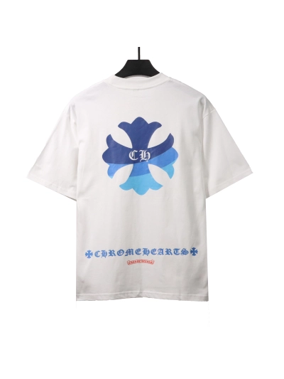 Chrome Hearts blue pocket Sanskrit print T-Shirts white 02