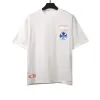 Chrome Hearts blue pocket Sanskrit print T-Shirts white