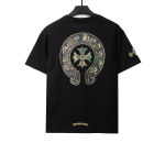  Chrome Hearts camouflage horseshoe print T-Shirts black