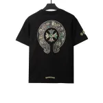  Chrome Hearts camouflage horseshoe print T-Shirts black