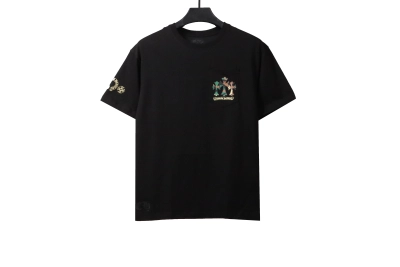 Chrome Hearts camouflage horseshoe print T-Shirts black 01