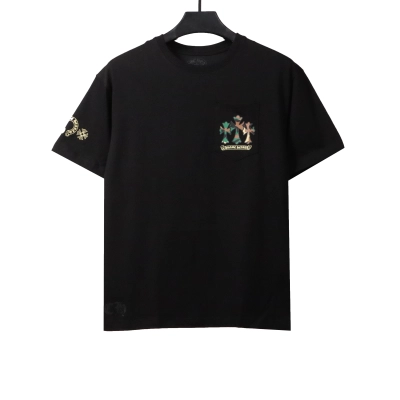 Chrome Hearts camouflage horseshoe print T-Shirts black 01