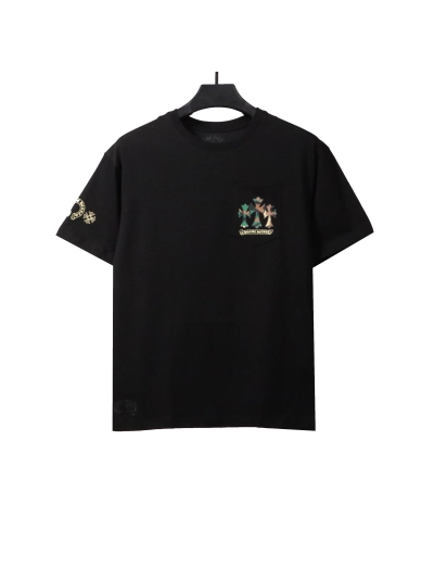 Chrome Hearts camouflage horseshoe print T-Shirts black 01