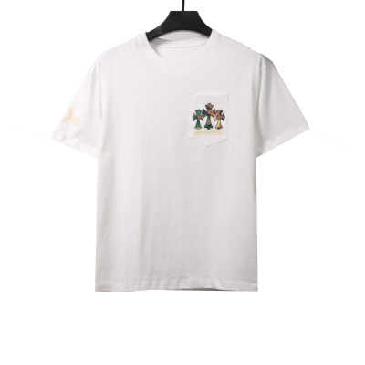  Chrome Hearts camouflage horseshoe print T-Shirts white 01