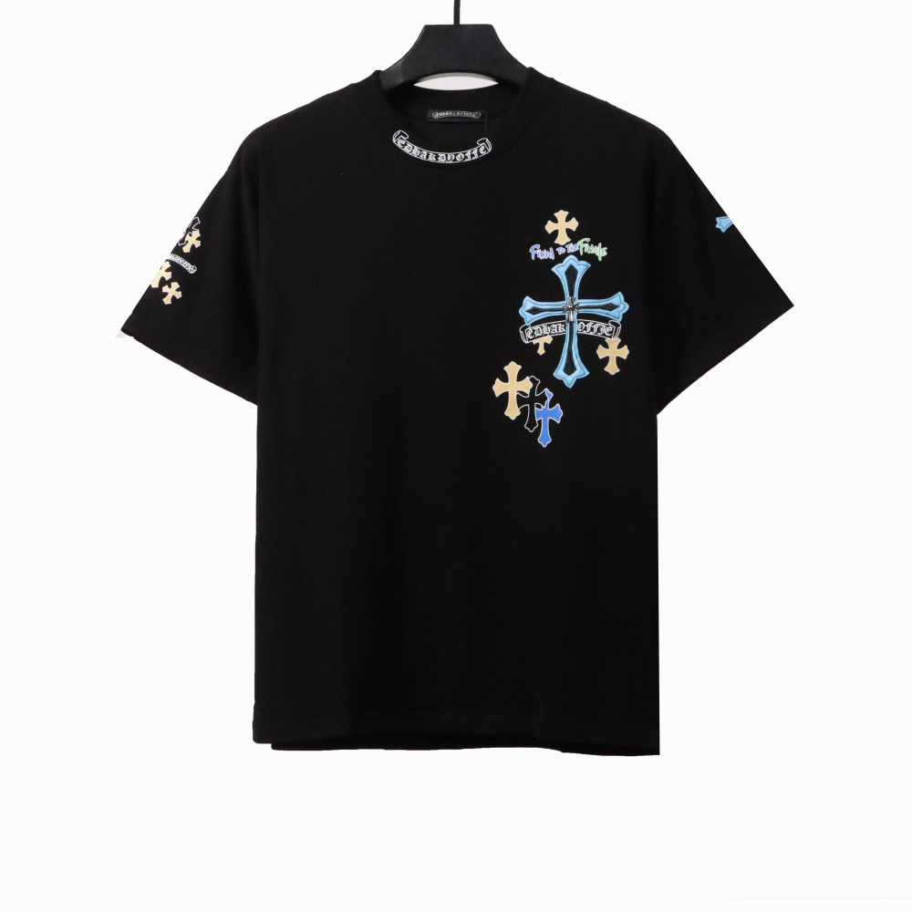  Chrome Hearts colorful silver cross T-Shirts