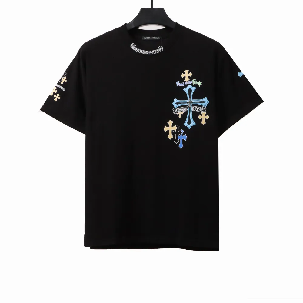 Chrome Hearts colorful silver cross T-Shirts