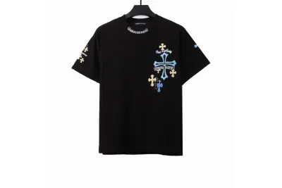 Chrome Hearts colorful silver cross T-Shirts 01