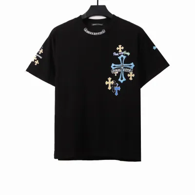  Chrome Hearts colorful silver cross T-Shirts 01
