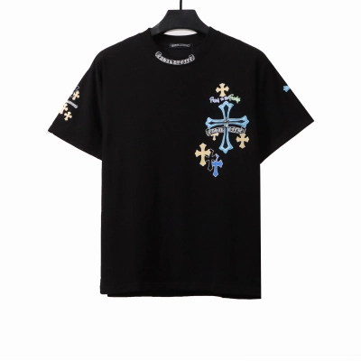 Chrome Hearts colorful silver cross T-Shirts 01