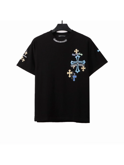 Chrome Hearts colorful silver cross T-Shirts 01