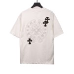  Chrome Hearts cross embroidery horseshoe patch T-Shirts