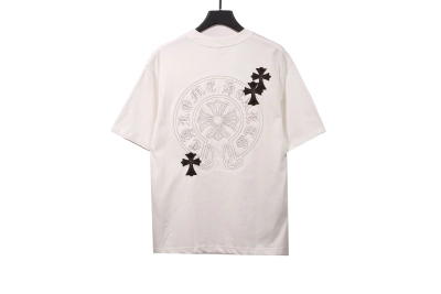 Chrome Hearts cross embroidery horseshoe patch T-Shirts 02