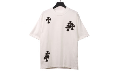 Chrome Hearts cross embroidery horseshoe patch T-Shirts 01