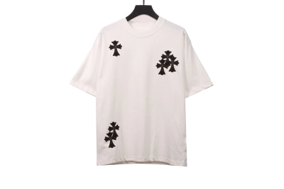 Chrome Hearts cross embroidery horseshoe patch T-Shirts 01