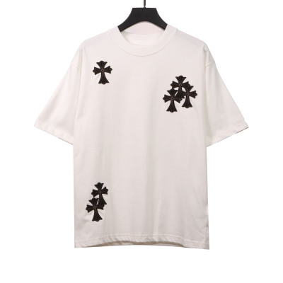  Chrome Hearts cross embroidery horseshoe patch T-Shirts 01