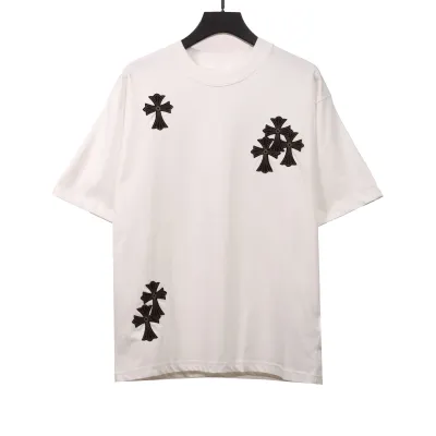  Chrome Hearts cross embroidery horseshoe patch T-Shirts 01