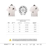  Chrome Hearts cross embroidery horseshoe patch T-Shirts