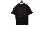 Chrome Hearts cross embroidery horseshoe patch T-Shirts black