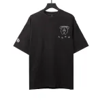  Chrome Hearts distressed washed Sanskrit cross T-Shirts black
