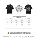  Chrome Hearts distressed washed Sanskrit cross T-Shirts black