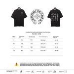  Chrome Hearts distressed washed Sanskrit cross T-Shirts black