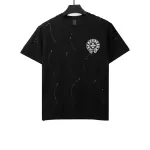  Chrome Hearts embellished horseshoe print T-Shirts  black